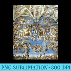 the last judgement t michelangelo graphic - download png illustration