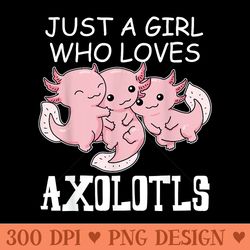 axolotl kawaii axolotl tshirt girls axolotl - trendy png designs