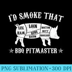 id smoke that t pig pitmaster funny bbq smoking - high resolution png image