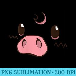 s cute pig animal face disguise - download transparent graphic