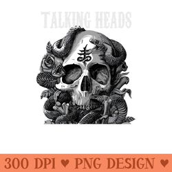 talking heads band design - sublimation artwork png download - quick and seamless download process
