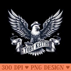 an eagle holds a sign that says toby keith - digital png downloads - fast download