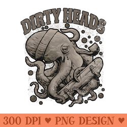 dirty heads band - sublimation designs png - download in an instant