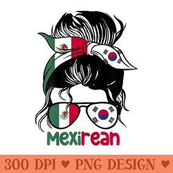 mexirean roots half south korean half mexican - sublimation printables png download