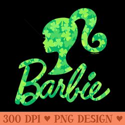 barbie - barbie logo shamrock pattern - transparent png download