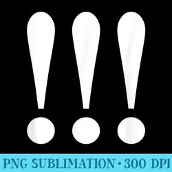 3 big bold exclamation points - transparent png design