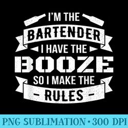 bartenders make the rules tipsy booze drinking bartender - high quality png download