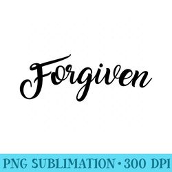 forgiven cute unique christian bible t s000023 - png graphic download