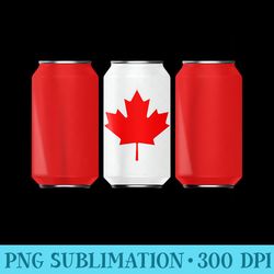 patriotic beer cans canada w canadian flag - high quality png download