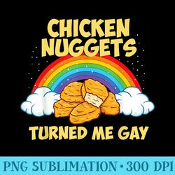 chicken nuggets turned me gay joke funny chicken nugget - png download
