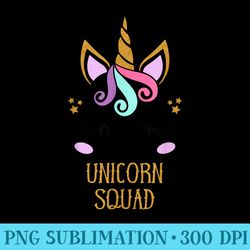 cute unicorn squad t, birthday , baby shower party - transparent png collection