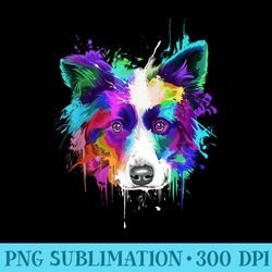 Splash Art Border Collie T Border Collie Owners - Png Image File Download