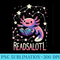 axolotl books readsalotl reading bookworm girls - png design downloads
