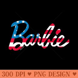 barbie - american flag americana - sublimation png download