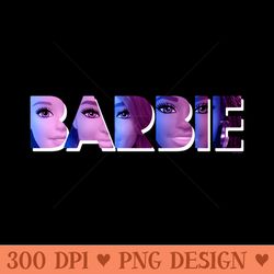 barbie - doll faces logo - transparent png download