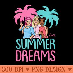 barbie - summer dreams - sublimation backgrounds png