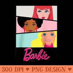 barbie 60th anniversary framework raglan baseball - sublimation graphics png