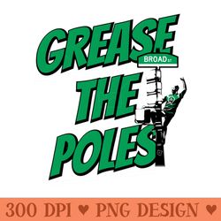 grease the poles - philadelphia football - sublimation patterns png