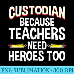 funny school custodian design for men janitor quotes - trendy png designs