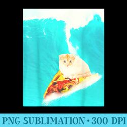 kitty cat surfing taco - unique sublimation patterns