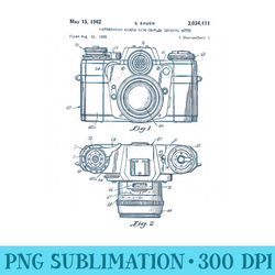 photography lover vintage camera patent schematic - png design download