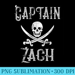 captain zach retro personalized pirate pontoon - png vector download