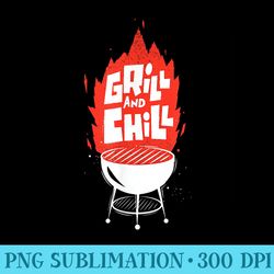 Funny Grill And Chill Grill Master Family Cooking Chef - Download Transparent Design