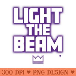 light the beam - sacramento basketball premium - png graphics download