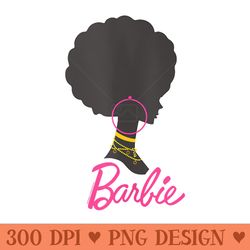 barbie - afro barbie silhouette - png art files