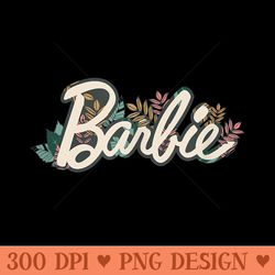 barbie - barbie tropical logo - sublimation patterns png