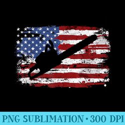 chainsaw vintage american flag - png prints