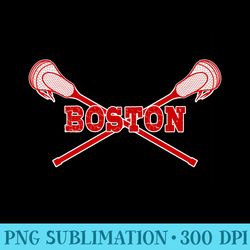 boston lacrosse with lax sticks - high quality png files