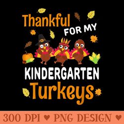 thankful turkey kindergarten teacher thanksgiving - png graphics