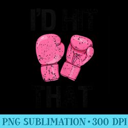 id hit that s pink kickboxing boxing saying - download transparent image