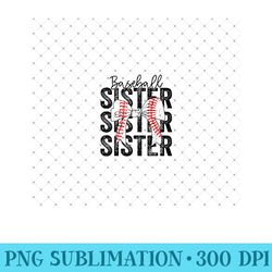 baseball sister funny baseball life softball life girl women - printable png images