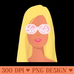 womens barbie - 60th anniversary sunglasses - printable png graphics