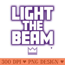 light the beam - sacramento basketball - png templates download