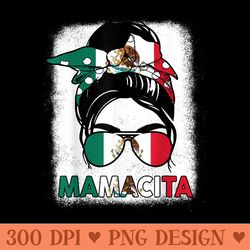 mexican mom mother day mamacita mexico flag women - sublimation patterns png