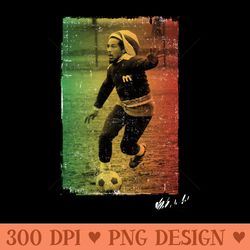 bob marley rasta football - sublimation graphics png