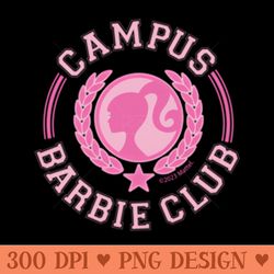 barbie - campus barbie club - sublimation backgrounds png