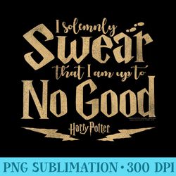 s harry potter i am up to no good - high resolution png designs