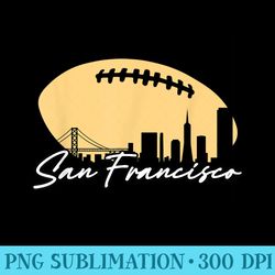 football outline of your city san fran - download png graphic