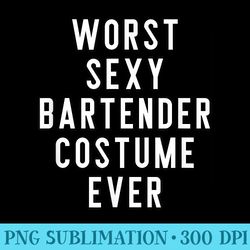 couples halloween s worst sexy bartender ever - high resolution png collection