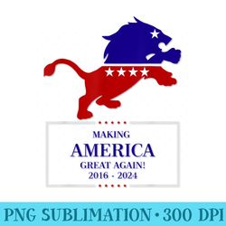 trump lion making america great again - png graphic resource