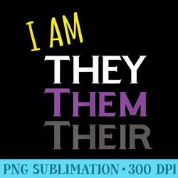 i am they them their nonbinary diversity lgbtqia flag color - png resource download