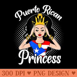 puerto rican princess puerto rico - unique png artwork