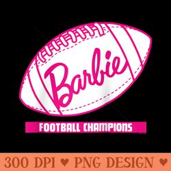 barbie - super bowl football champions raglan baseball - png file download