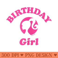 barbie - birthday girl - sublimation png download