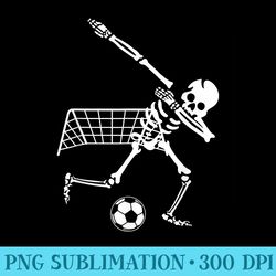 dabbing skeleton soccer humor funny halloween men - unique sublimation png download