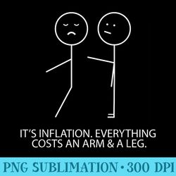 funny stick figure inflation cost arm and a leg pun humor - png graphics